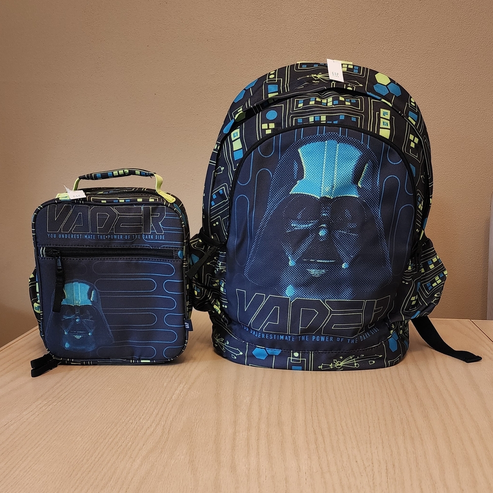 GAP Star Wars Backpack and Lunchbox - Black and Blue